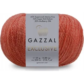 Příze Příze Exclusive Gazzal barva 9943 oranžová