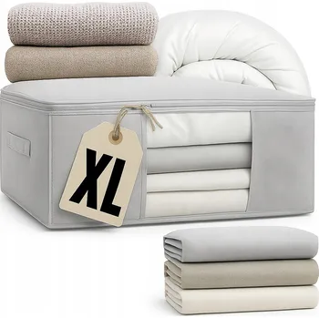 Úložný box Úložná taška MvLine by Marvit šedá textilní s víkem