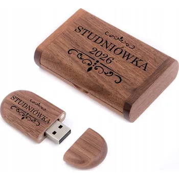 USB flash disk Dřevěný USB flash disk na maturitní ples 32 GB USB 3.0 + Krabička s gravírováním