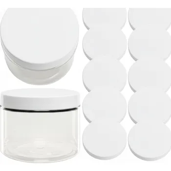 Sklenice Sada 10x Víčko na Sklenice Plastové Bílé Závit 89/400