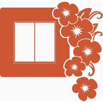 Samolepící dekorace Velurová samolepka na zeď dekorace vypínače NW