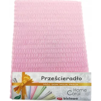 Prostěradlo PROSTĚRADLO Z KREPONOVÉ KŮRY 160x200 RŮŽOVÉ 100% BAVLNA