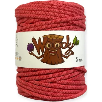 Příze Woody 5 mm – Korálová (100m)