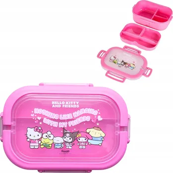 Svačinový box Svačinový Box HELLO KITTY lunch box krabička dvoupodlažní licence Sanrio