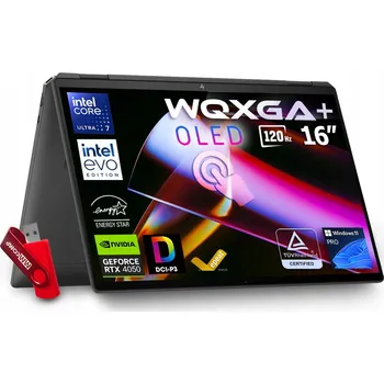 Notebook Notebook HP Spectre x360 16 Core U7 16GB 2TB SSD WQXGA+ OLED 100% DCI-P3 RTX