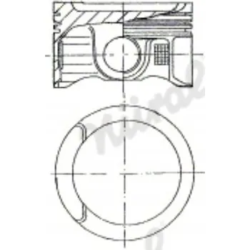 Píst motoru Nural 87-501807-20 Píst
