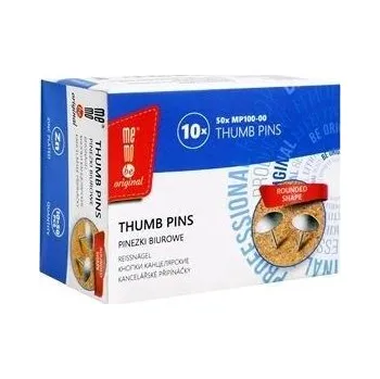 Nástroj na niť a příze ŠPENDLÍKY S HLAVIČKOU STŘÍBRNÉ (10X50 KS) MEMOBE PEVNÉ