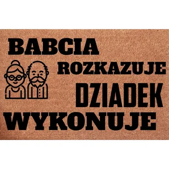 Rohožka Kokosová rohožka ke dveřím - Babička poroučí, Děda vykonává