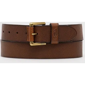 Opasek Kožený pásek Polo Ralph Lauren 405898669 hnědá 89X, vel. 105