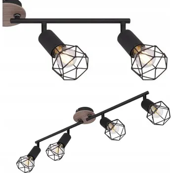 Bodové svítidlo Obdélníkové bodové svítidlo Globo béžové, černé