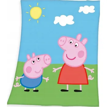 Dětská deka Dětská deka Carbotex 110 x 140 Cm vícebarevná Prasátko prasátko Pepa