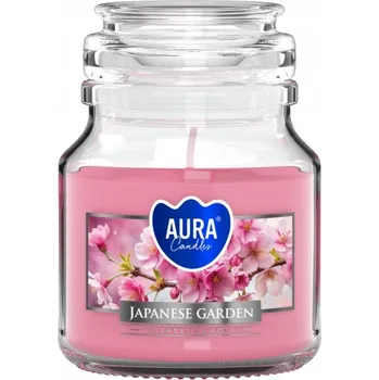 Svíčka Dekorativní parafinová svíčka Japonská zahrada Aura 1 ks