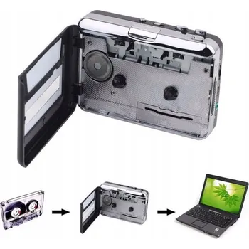 KAZETOVÝ PŘEHRÁVAČ MAGNETOFON WALKMAN KONVERTOR USB MP3 VINTAGE SLUCHÁTKA