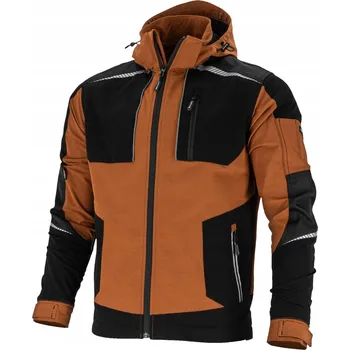 Pánská mikina LAHTI PRO PRACOVNÍ MIKINA S KAPUCÍ STRETCH HNĚDO-ČERNÁ, "L"