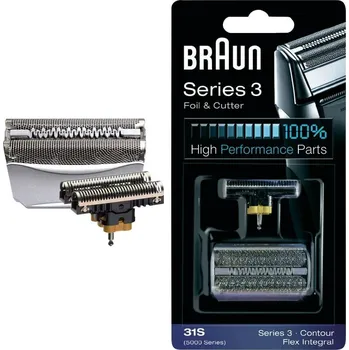 Příslušenství k holicímu strojku Holicí hlava / Břity pro holicí strojek Braun 31S, stříbrná