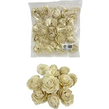 umělá květina SOLA RŮŽE BEAUTY HLAVIČKA PRO ARANŽMÁ PRO FLORISTICKÉ KOMPOZICE 25 KUSŮ 6 CM