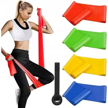 SADA 4 POSILOVACÍCH GUM HEAWAA – silná odporová guma / posilovací guma na cvičení