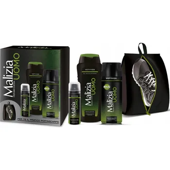 Sprchový gel Malizia Uomo Vetyver deodorant + sprchový gel 250 ml + pěna na holení