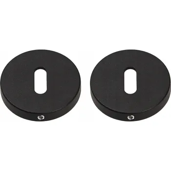 Dveřní kování Štítek dveřní Gamet Organic spodní na klíč černý