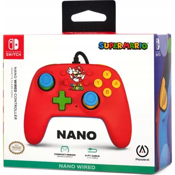 Herní zařízení PowerA SWITCH Drátový ovladač NANO Mario Medley