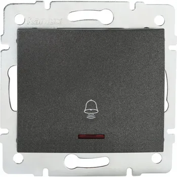 vypínač Jednopólový vypínač Klasik, Zápustný Logi grafitový 25253