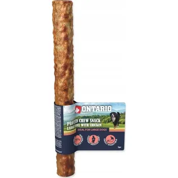 Pamlsek pro psa ONTARIO Protein žvýkací pamlsek velká rolka s kuřecím 25,4 cm