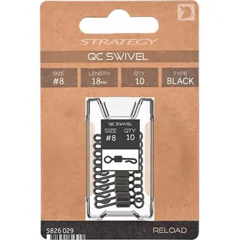 Karpový obratlík pro rychlou výměnu Strategy Reload QC Swivel 10 Ks