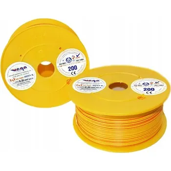 elektrický kabel Vodič LGY/H05V-K 0,35 mm2 200 m Žluto-Oranžový