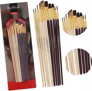 Umělecký štětec Sada Štětců syntetických Van Bleiswijck Mix 10 kusů