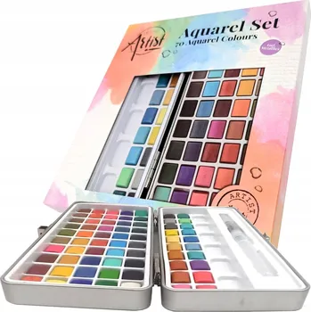 Vodová barva Akvarelové barvy Creative Artist vícebarevné, 70 ks, 100 ml