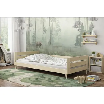 Postel Postel z masivu Betka na nohách 200/90 cm + rošt ZDARMA