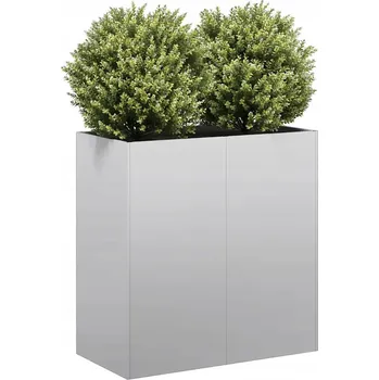 Truhlík Truhlík 80x40x80 cm Pozinkovaná ocel Stříbrná 860715