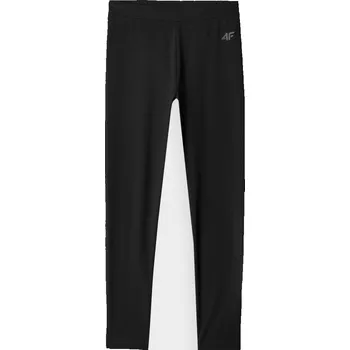 4F dětské legíny dlouhé klasické bavlna černé velikost 122