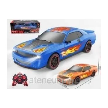 RC model auta Sportovní auto DODGT na dálkové ovládání RC 2,4G pohon na zadní kola, nabíjení USB