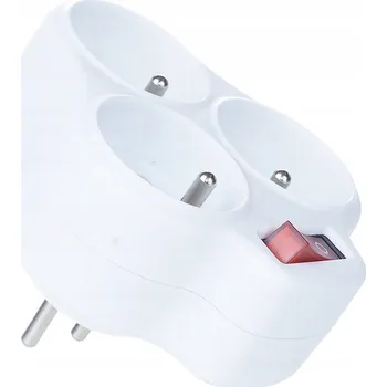 Elektrická zásuvka Elektrická Zásuvka rozbočka Rum-Lux bílá