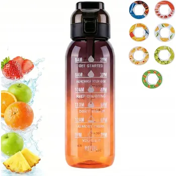 Láhev LÁHEV NA VODU MOTIVAČNÍ LAHEV NA PITÍ S MĚŘÍTKEM SPORTOVNÍ 1L