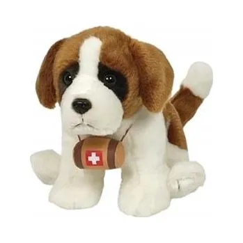 plyšák Plyšová Hračka Pies Bernardyn se sudem Plyšák 25 cm Měkká Plyšový Mazlíček Přítulníček Medvídek