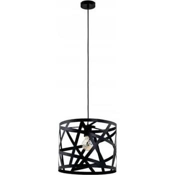 Ozdobná závěsná lampa AGAPA E27 výška 110 cm | černá