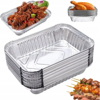 Příslušenství pro gril GRILOVACÍ MISKA 31x21x5 cm, HLINÍKOVÉ TÁCKY NA GRIL 30 KUSŮ, ODOLNÉ