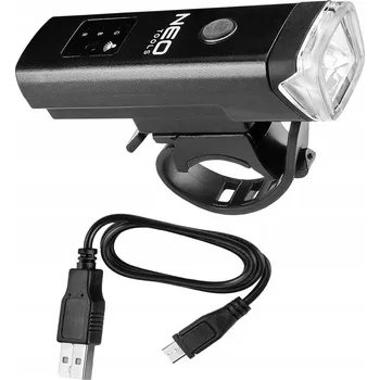 Cyklosvítilna NEO PŘEDNÍ SVĚTLO NA KOLO 400LM USB, VÝDRŽ 3H
