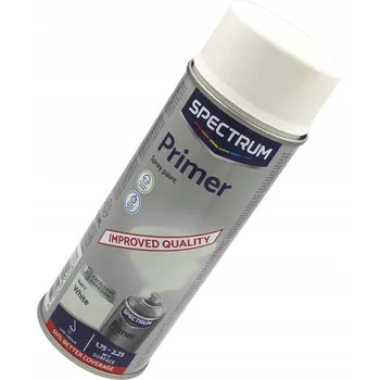 Barva ve spreji Rychleschnoucí Akrylový Matný Univerzální Základní Nátěr 400 ml Bílý Sprej