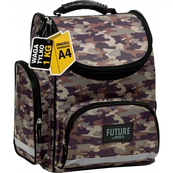 Školní batoh ŠKOLNÍ AKTOVKA PRO CHLAPCE VOJENSKÝ MASKÁČOVÝ