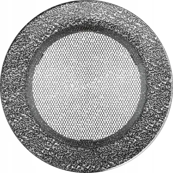 Obraz Ventilační mřížka ke krbu kulatá průměr 150 mm černo-stříbrná