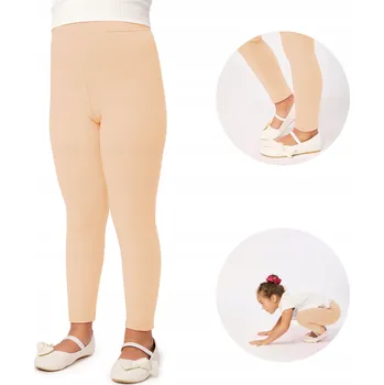 Dívčí legíny Dívčí legíny dlouhé bavlna MS10-225 Béžová 134