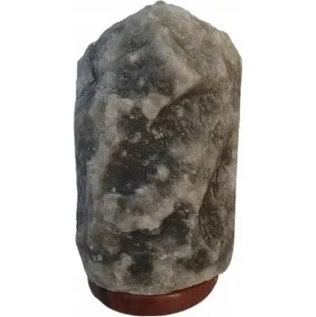 Lampička Noční solná lampička 2-3 kg ŠEDÁ s důlní solí, relaxační lesk na spaní