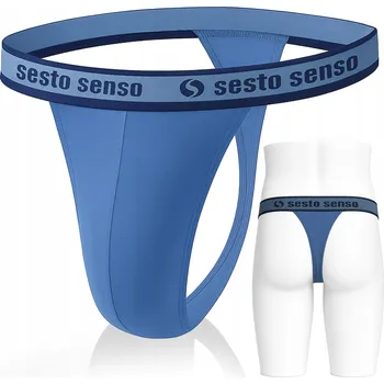 Kalhotky TANGA PÁNSKÉ slipy bavlněné sexy odvážné s ozdobnou gumou Tanga *S