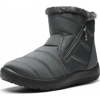 Dámská zimní obuv DREAM PAIRS Dámské zimní boty sněhule nepromokavé zateplené 42 šedé