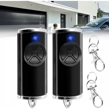 Bezpečnostní kamera 2x Dálkové ovládání pro dveře garážových vrat náhradní pro HSE 4 BS garážové černé