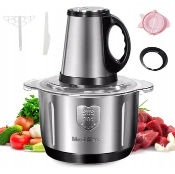 Kuchyňský mlýnek SEKÁČEK POTRAVIN KUCHYŇSKÝ ROBOT NA ZELENINY ELEKTRICKÝ NA MASO A OVOCE KRÁJEČ 500 W