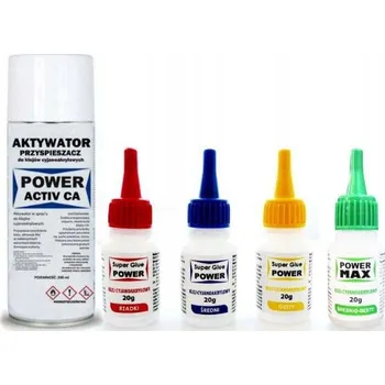 Průmyslové lepidlo KYANOAKRYLÁTOVÉ LEPIDLO SUPER GLUE 80g + AKTIVÁTOR